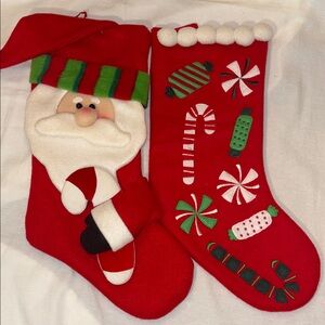 Kohl's Red Santa Christmas Stocking